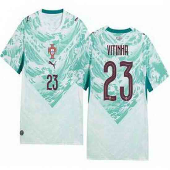 Youth 23 Portugal Replica Vitinha Long Sleeve Away Jersey   1